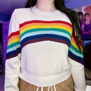 EARTHBOUND Trading Co. Rainbow Sweater